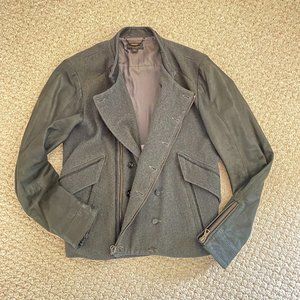 Diesel Black Gold Men's Biker Leather Jacket